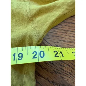 FP Movement‎ Mustard Yellow Organic Pima Cotton Ruched Sleeve Hoodie XS thumbnail 3