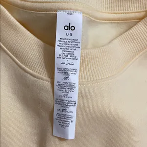 Alo Yoga NWT Accolade Crew Neck Pullover Candlelight Yellow Size L thumbnail 9