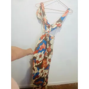 RONNY KOBO Women's Floral Printed Retro Mid Cutouts Scoop Back Dress Size Small thumbnail 5