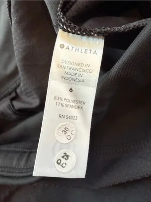 Athleta Quest Hybrid Tight Black Sculpting High-Waist Leggings Size 6 thumbnail 5