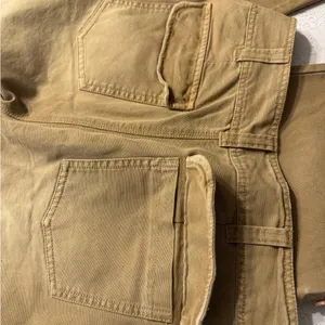 Free People Tan Carpenter Pants US 8 100% Cotton NWOT thumbnail 7
