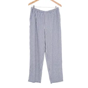 Charter Club Intimates Pajama Pants Womens Medium Blue Gingham Check Stretch thumbnail 2