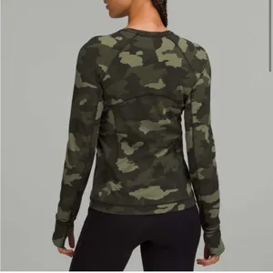 Lululemon Its Rulu Run Long‎ Sleeve Shirt 2 Heritage 365 Camo Medium Olive Multi thumbnail 2