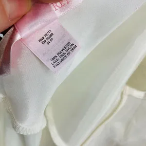 Victoria's Secret Nightgown Ivory Satin Lace Trim V Neck & Back Large Y2K Bridal thumbnail 7