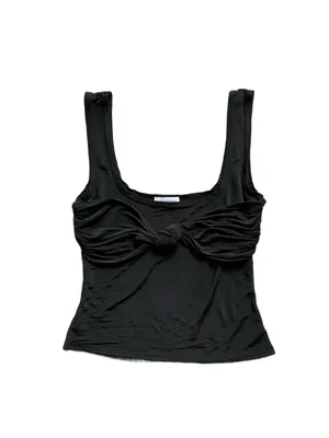 Revolve Lovers + Friends Black Sheer Knit Tank Going Out Top Small thumbnail 2