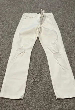 Gap Slim Straight White Jeans thumbnail 1