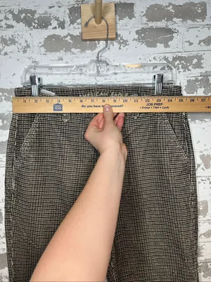 American Eagle | women velvet corduroy plaid bootcut pants thumbnail 6