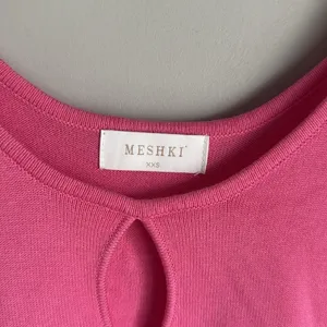 Meshki Birdie Long Sleeve Knit Mini Dress in Bubblegum XXS thumbnail 5