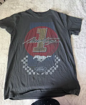 Ford Mustang Tshirt Black Size M thumbnail 1