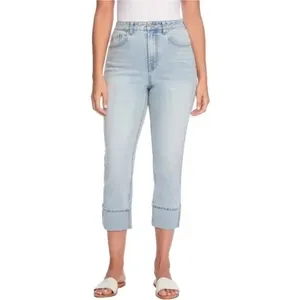 Frye Stevie High Rise Light Wash Straight‎ Denim Jeans thumbnail 3