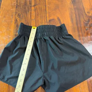 Vans Womens Black Smocked High Rise Athletic Dolphin Shorts XS VN000K4QBLK thumbnail 7