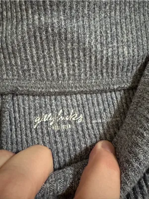 Gilly hicks Wide-Leg Knit Drawstring Pants in Heather Blue thumbnail 2