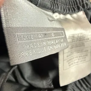 Nike Vintage Y2K Track Pants Black White Side Stripe Womens Athletic Size L Wide thumbnail 10