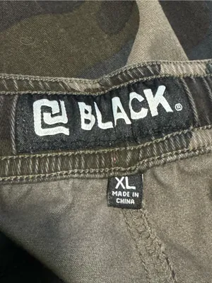 BLK Camo Joggers XL Black/Green EUC Gray thumbnail 4