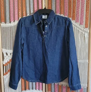 BDG urban outfitters western denim popover blouse thumbnail 1