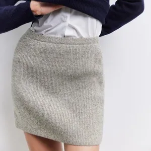 NWT Zara Wool Blend Tan Mini Skirt Medium thumbnail 1