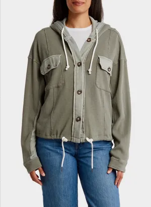 Como vintage Button Up Shacket thumbnail 1