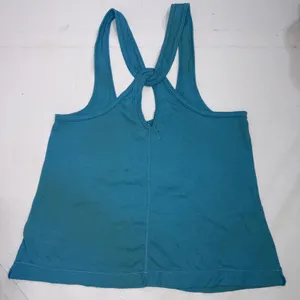 Y2K Vintage Aeropostale Blue Green Embroidered‎ Logo Cross Cross Tank Top thumbnail 10
