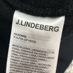 J Lindeberg Hoodie Womens Medium Black Alpha Zip Up Sweatshirt AWJS08992 Pocket thumbnail 5