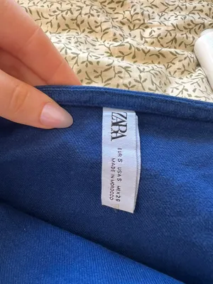 ZARA Blue Denim  Strapless Mini Dress thumbnail 2