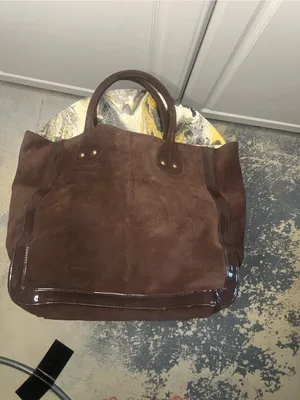 Y2K Gap Genuine Suede Brown Tote Bag thumbnail 2