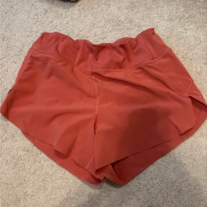 Athleta Red Athletic Shorts Lightweight Elastic Waist thumbnail 1