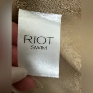 RIOT SWIM Calli Ruched Front Tie Maci Dress Size Medium. J-15 thumbnail 12
