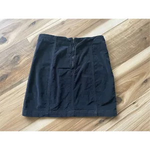 Free People Navy Blue Corduroy mini skirt S thumbnail 2