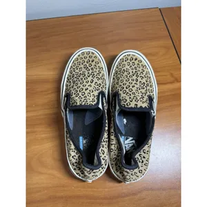 VANS WOMENS Mini Leopard Print SF Slip-On Sneakers Suede Marshmallow Size 9.5 thumbnail 6