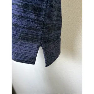 Ann Taylor LOFT Knit sweater Top Women's Medium Crew Neck Blue casual thumbnail 4