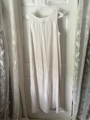 New NWT DKNY Women's Sleeveless linen blended maxi dress size S thumbnail 6