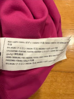 Abercrombie & Fitch soft collection hot pink thong bodysuit size small . thumbnail 6