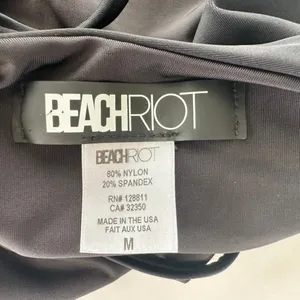Beach Riot Stevie One Piece Black Size Medium Strappy Tie Back thumbnail 5
