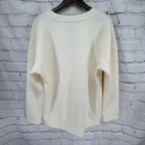 NWT Marc New York Top Women's XXL Ivory V Neck Pullover Thick Ribbed Shirt thumbnail 2