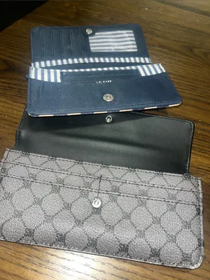 Steve Madden Black and Gray Patterned Continental Wallet thumbnail 2