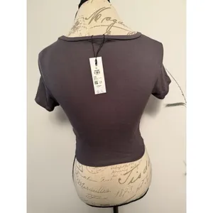 Garage Make It A Double Print Crop T-Shirt. Size Medium STORMI‎ TEE thumbnail 3