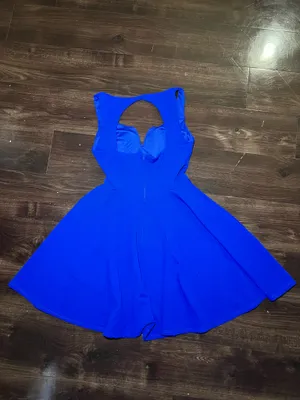 B.Darlin Blue Juniors Sweetheart A-Line Dress Size 3/4 thumbnail 3