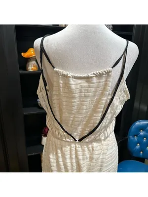 Anthropologies Maeve Racerback Sheer Maxi Dress Size Medium thumbnail 11