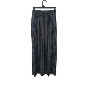 Emberley Striped Tie-Waist Button Down Maxi Skirt Black White thumbnail 3