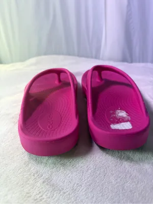 Women’s Hot Pink Comfort Flip Slide Sandals thumbnail 8