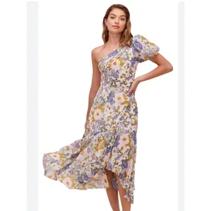 ASTR The Label‎ Santorini One Shoulder Floral Midi Dress Cottagecore S thumbnail 2