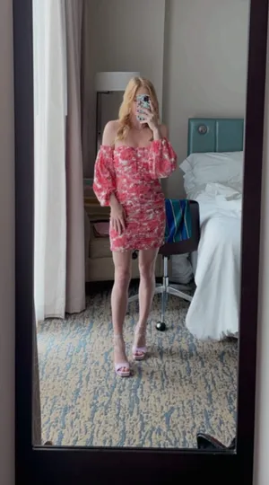 ASOS Floral Off-The-Shoulder Dress thumbnail 2