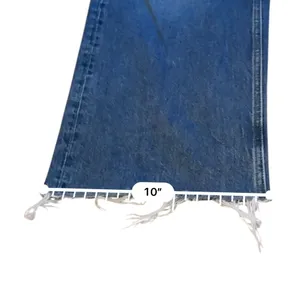 Madewell‎ Low Slung Baggy Crop Jeans 26 Raw Hem Wide Leg Blue Denim High Rise thumbnail 11