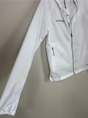 Stio Womens Second Light Windshell Jacket Medium‎ Morning Frost White New thumbnail 3