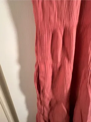 Knox Rose Women’s Sz Medium Mini Dress Pink Gauzy Flutter Sleeve Crewneck Tiered thumbnail 5