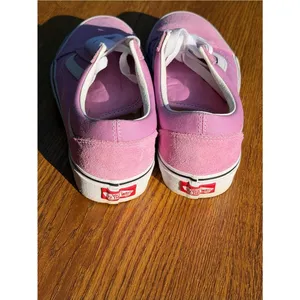 Vans Old Skool Pink White Suede Canvas Sneakers Women’s 7.5 Skate Y2K thumbnail 6