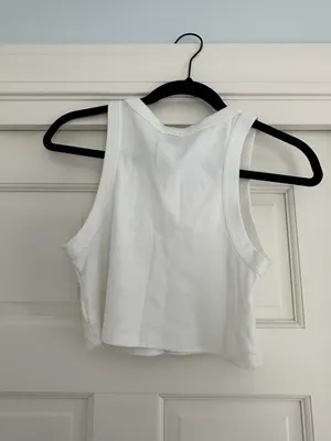 Princess Polly Organic Classic White Tank thumbnail 4