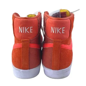 Nike Blazer Mid 77 Vintage Men's Orange Suede Leather Lace Up Sneakers Shoes 8 thumbnail 3