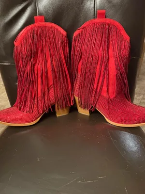 Boots Red Size 9 thumbnail 4