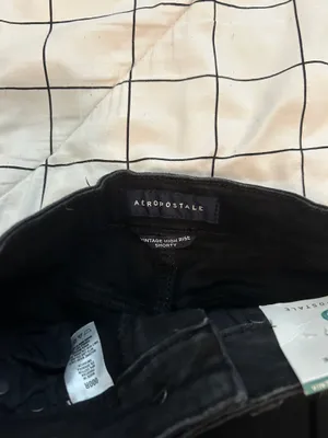 Aeropostale Black Jean Shorts thumbnail 3